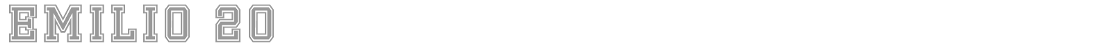 Emilio 20 font preview
